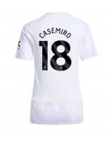 Manchester United Casemiro #18 Vieraspaita Naisten 2025-26 Lyhythihainen